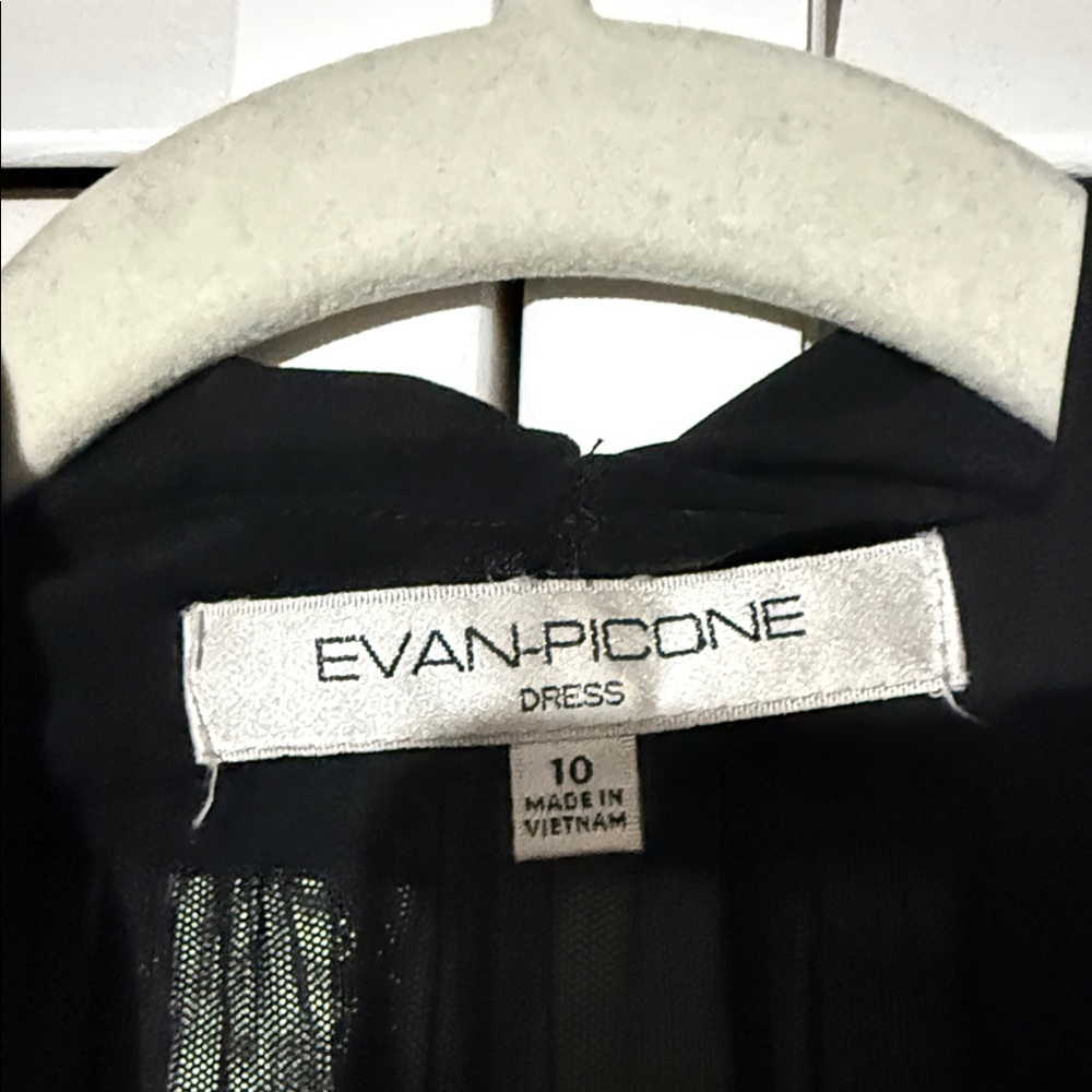 Evan Picone Black Long Sleeve Dress - Picture 2 of 2